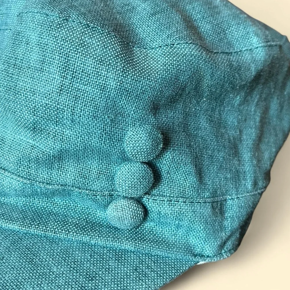 Vintage D&Y Cotton & Linen Military Style Cadet Cap - Picture 2 of 6